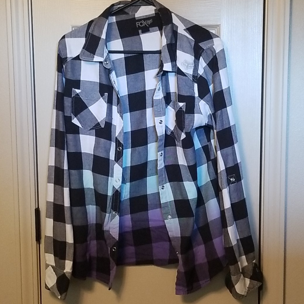Fox Racing Plaid Button up